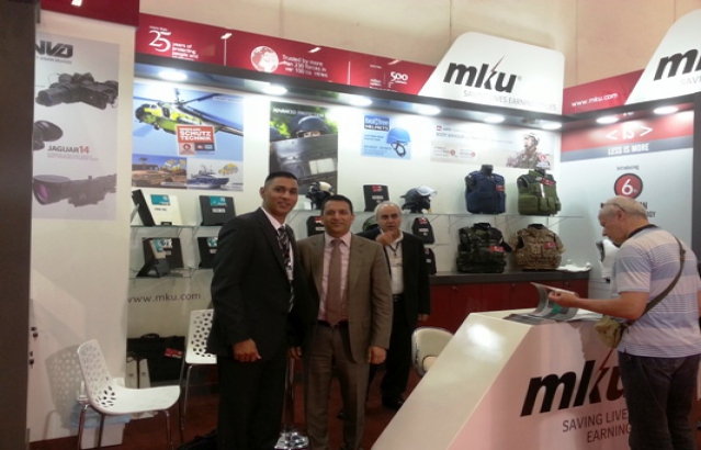 Defence Attache Col Pundir visiting Indian stands at IDEF (International Defence Industry Fair) at Istanbul, 6-7 May, 2015